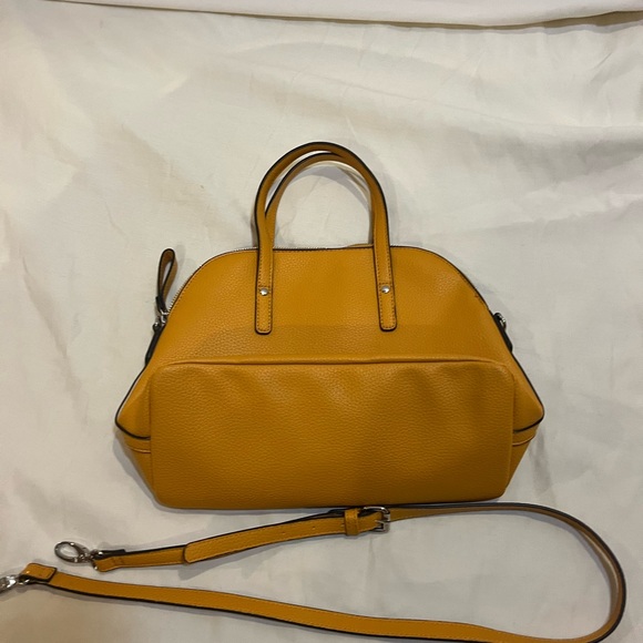 Satchel with removable strap by Nanette Lepore in yellow faux leather - Picture 5 of 9